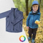 Merino mikina na zips detská
