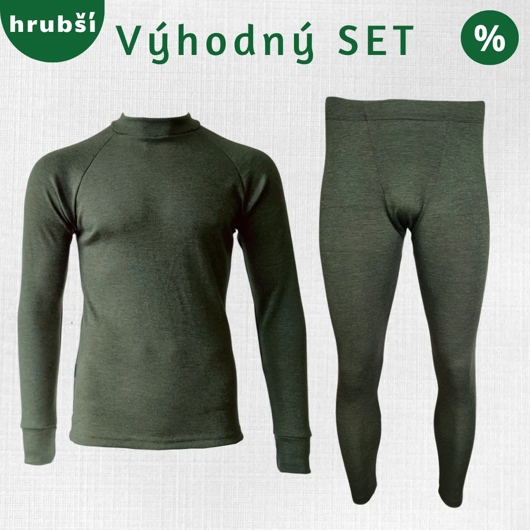 Pánsky hrejivý set z merino vlny