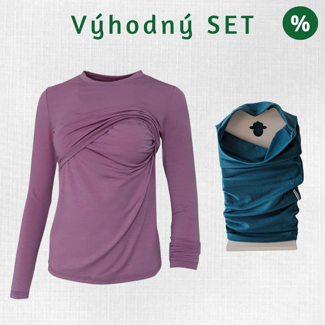 Elastický merino set pre mamy