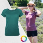Ľahké tričko kombinácia merino tencel konope