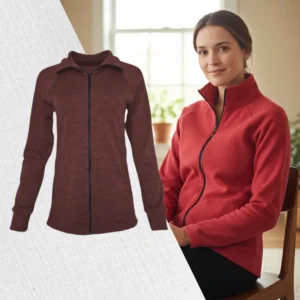 Hrejivý merino sveter na zips