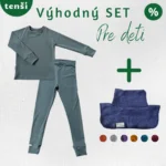 Set z merino vlny s nákrčníkom detský