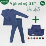 Merino set tenší pre deti s nákrčníkom