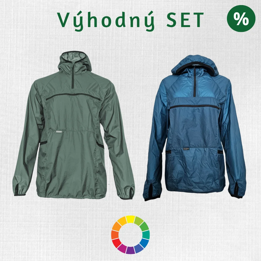Set neprefúkavých bund proti vetru